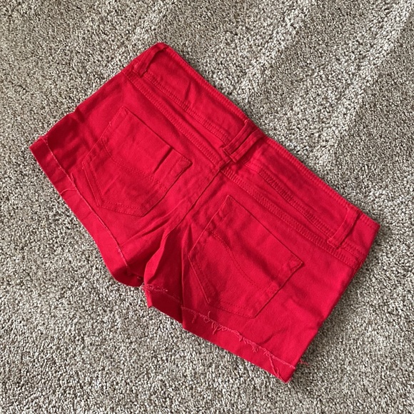 Blue Asphalt Distressed Denim Cuff Shorts - Picture 12 of 13